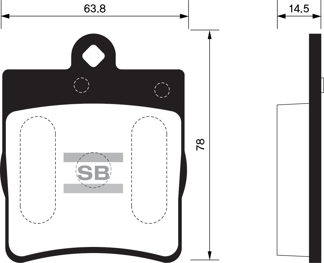 Колодки тормозные SANGSIN SP1089