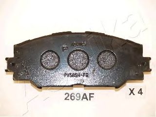 Комплект дисковых тормозных колодок ASHIKA 5002269