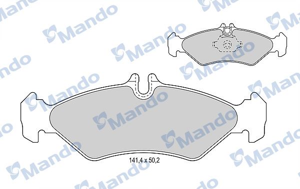 Колодки тормозные     задние 4шт MANDO MBF015657