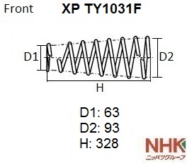 Пружина подвески NHK NHK XPTY1031F