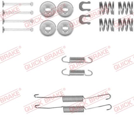 Р/К КРЕПЛЕНИЯ ТОРМ КОЛОДОК QUICK BRAKE 1050778