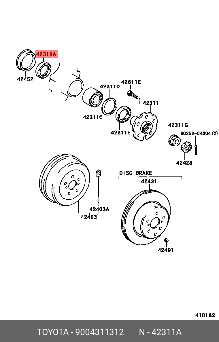 9004311312 Daihatsu Сальник DAIHATSU арт 9004311312 DAIHATSU 9004311312