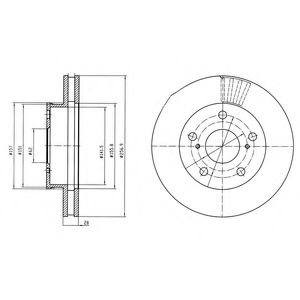 Тормозной диск DELPHI BG4181