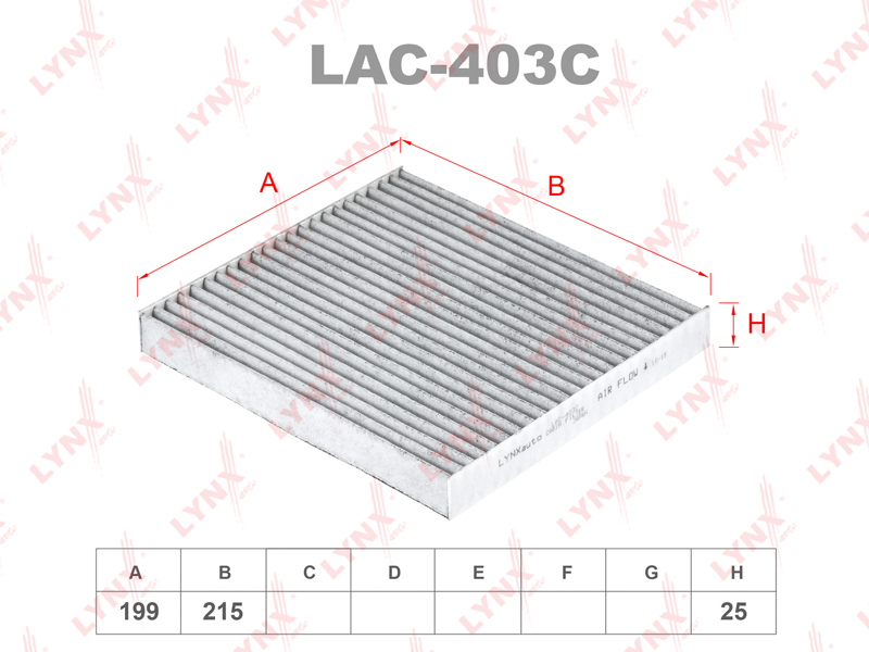 Салонный фильтр LYNXAUTO LAC403C