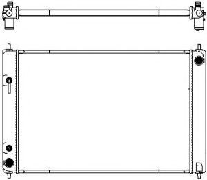 Радиатор системы охлаждения SAKURA 33418504
