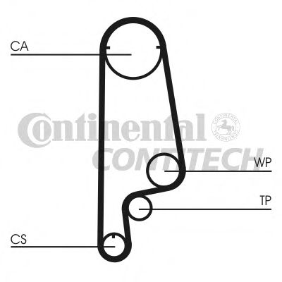 Ремень ГРМ Honda 13-15 16V D13/15B Z=106*24 88 CONTITECH CT1070