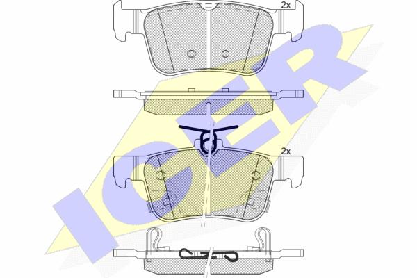 Колодки тормозные дисковые ICER ICER 182315