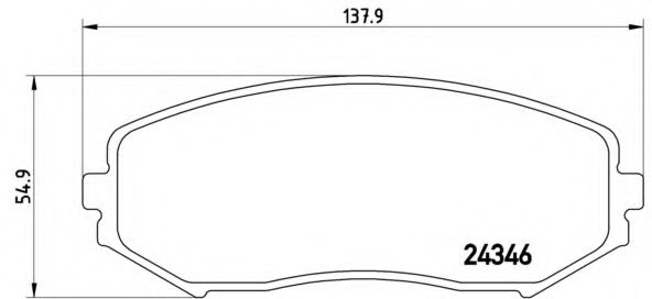 Колодки тормпер BREMBO P79018