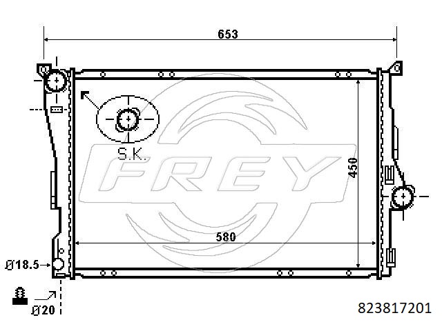 Радиатор FREY 823817201