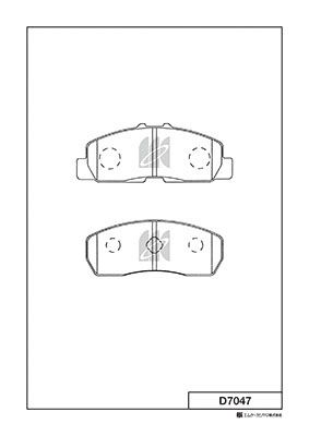 Тормозные колодки  96-KE010/ KASHIYAMA D7047