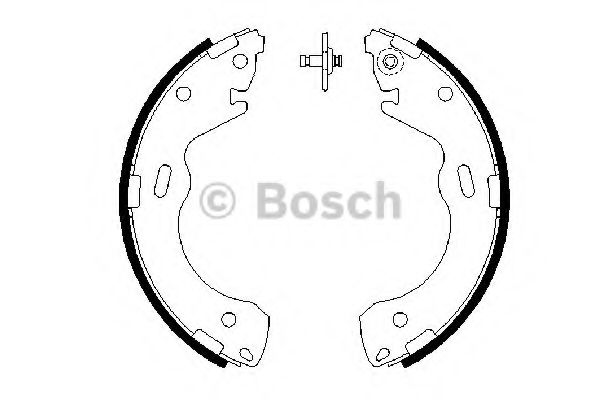 колодки барабанные BOSCH 0986487654