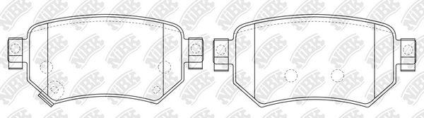 Колодки торм NIBK PN0673