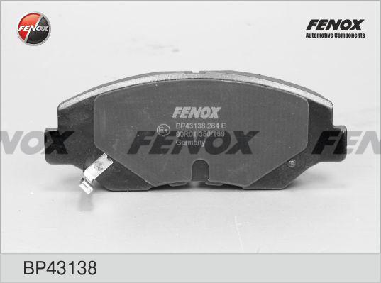 Колодки тормпер FENOX BP43138