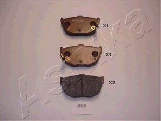 Комплект тормозных колодок дисковый тормоз ASHIKA 5105595