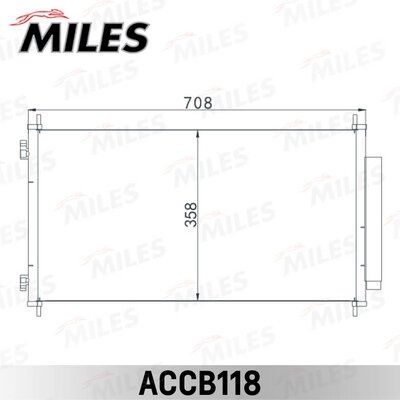 Радиатор Кондиционера (Паяный) Honda Cr-V 20/24 07- Accb118 Miles а MILES ACCB118