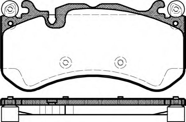 Колодки Передние Mercedes W166 573 425 Remsa 130000 A0084202020/A008 REMSA 130000