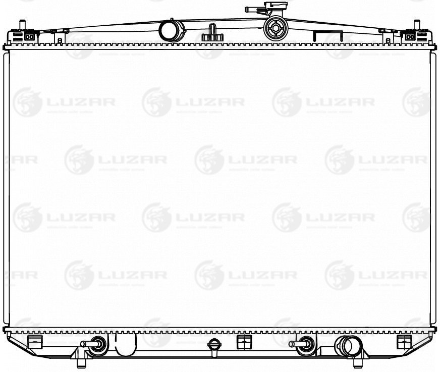 Радиатор охл для а/м Lexus RX 350 (15-) 35i LUZAR LRC1919