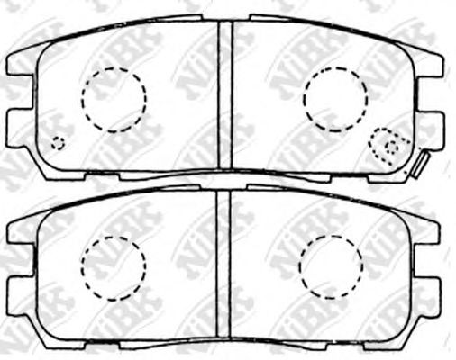 Колодки тормзад NIBK PN4299
