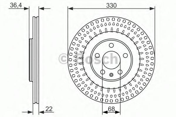 Тормозной диск BOSCH 0986479750