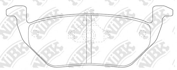 Колодки торм задн NIBK PN5808