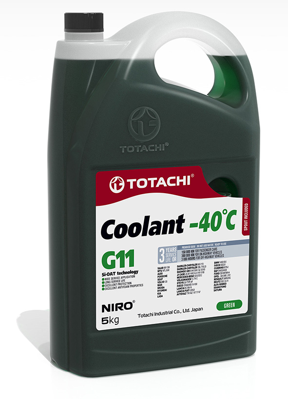 Жидкость охлаждающая totachi niro coolant green TOTACHI 43205