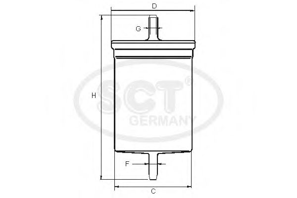 Фильтр топливный SCT-GERMANY ST342