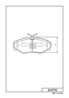 Колодки тормперс дат KASHIYAMA D1277H