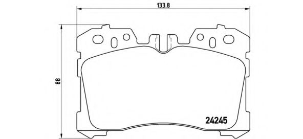 Колодки тормозные дисковые передние BREMBO P83075