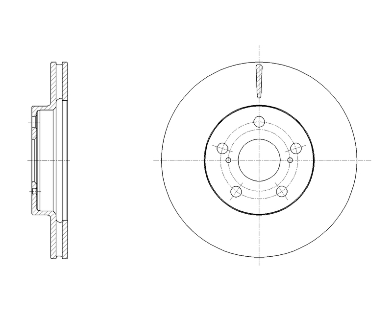 Диск тормозной вентилируемый G-brake  GR-21058 G-BRAKE GR21058