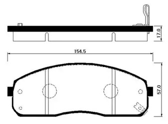 Колодки тормозные HSB HP1023