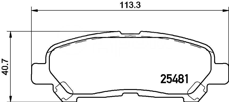 Колодки тормзад KASHIYAMA D2328H