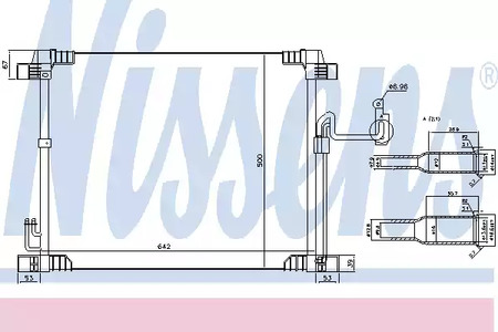 Радиатор кондиционера NISSENS 940616