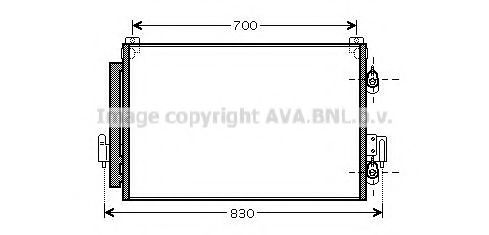 Радиатор кондиционера с осушителем Mitsubishi Space Wagon 24 i  98-‚03 AVA MT5178D