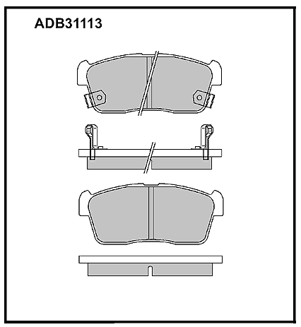 Колодки тормозные дисковые ALLIED-NIPPON ADB31113