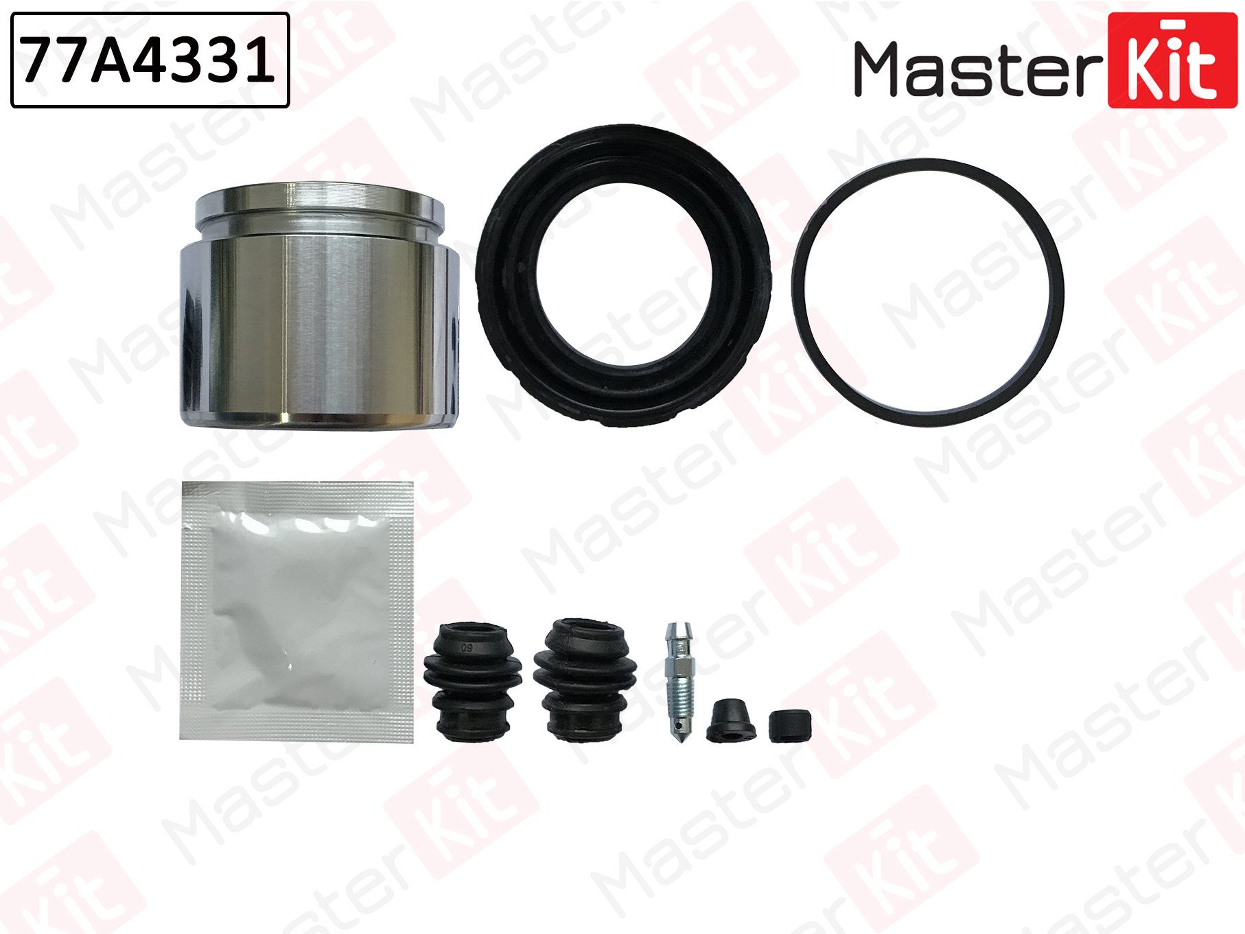 Ремкомплект тормозного суппорта+поршень MASTER KIT 77A4331