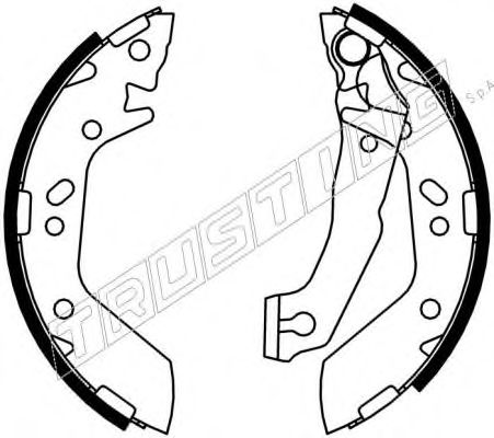 Комплект тормозных колодок TRUSTING 046205