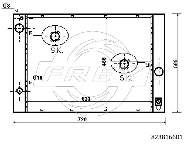 Радиатор FREY 823816601