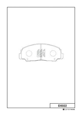 Колодки Тормпер Daihatsu Feroza/Rocky/Taft/Wildcat 08/78-  Kashiya KASHIYAMA D0022