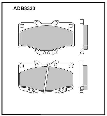 Колодки тормозные дисковые ALLIED NIPPON ADB3333