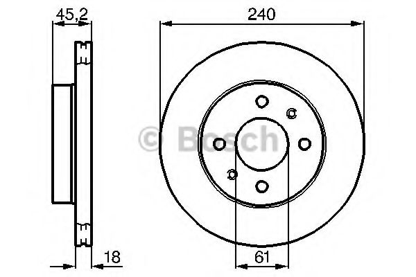 Тормозной диск BOSCH 0986478533