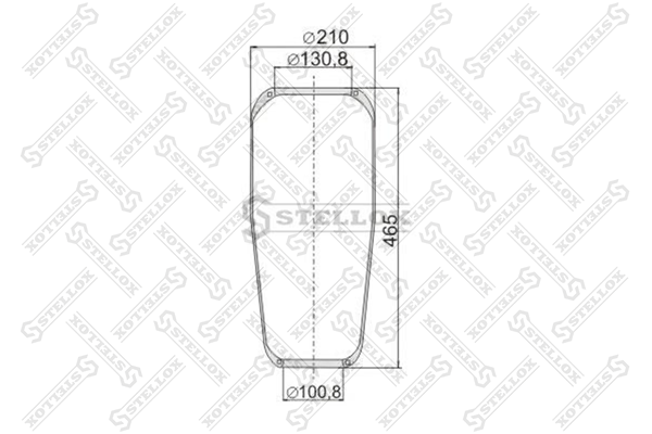 Кожух пневматической рессоры STELLOX 9008820SX