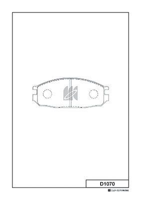 Комплект тормозных колодок дисковый тормоз KASHIYAMA D1070