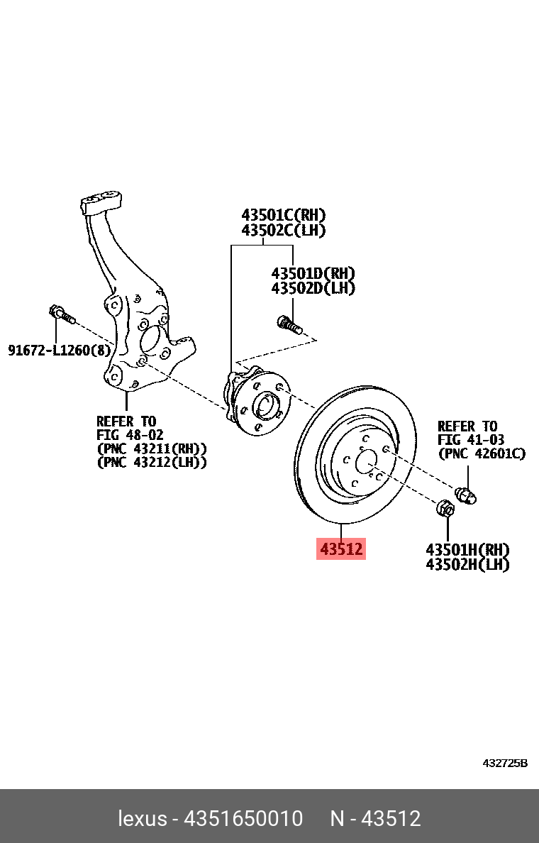 ДИСК ТОРМОЗНОЙ TOYOTA 4351650010