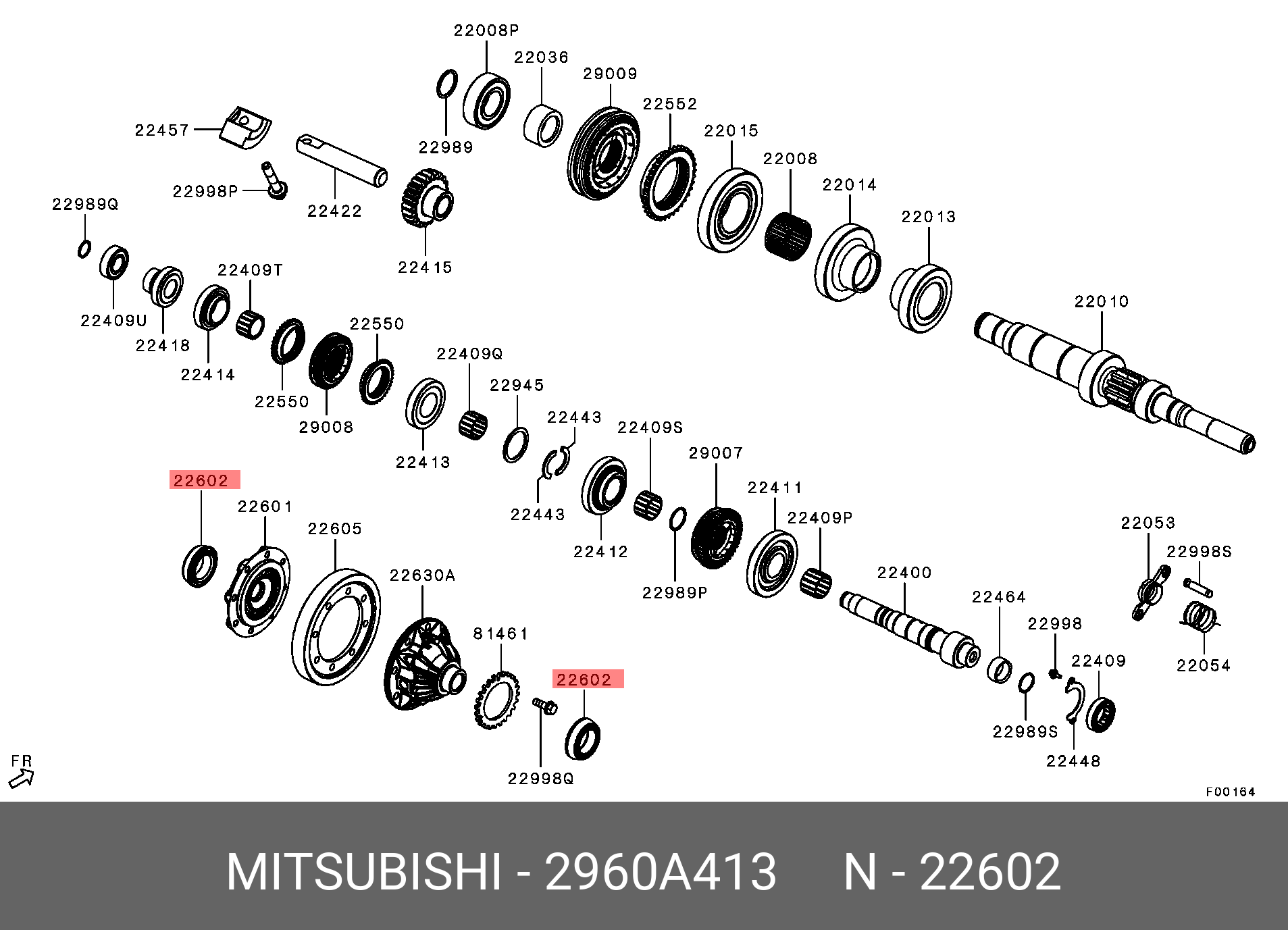 ПОДШИПНИК ОПОРНЫЙ MITSUBISHI 2960A413