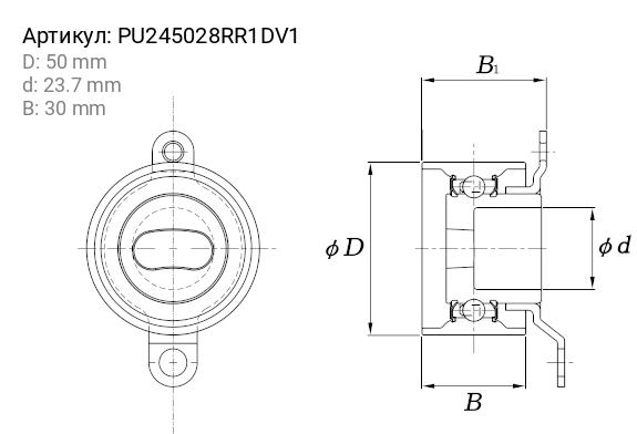 Ролик натяжной KOYO PU245028RR1DV1