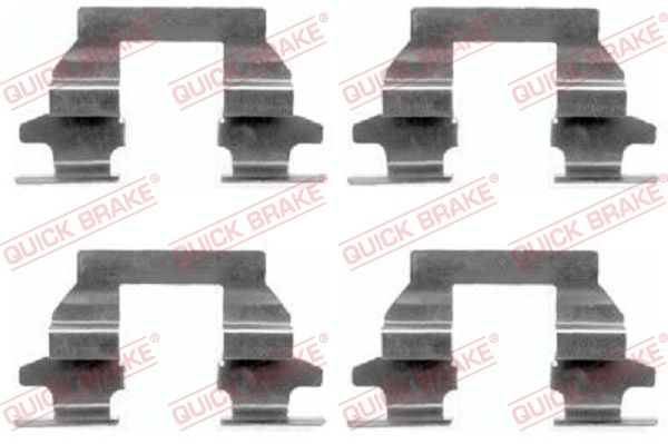 Ремкомплект тормозных колодок QUICK BRAKE 1091625