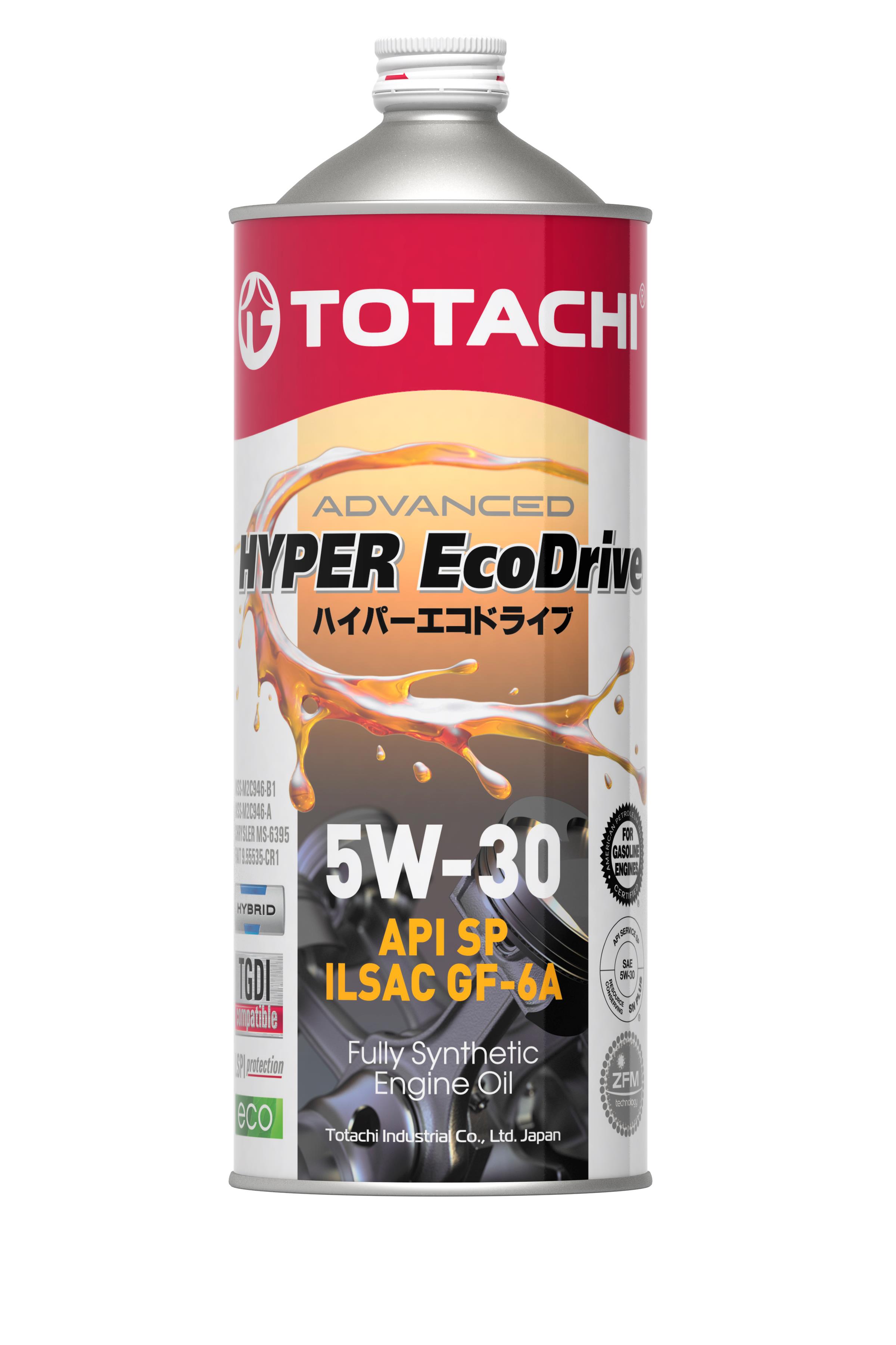 Моторное масло TOTACHI HYPER Ecodrive Fully Synthetic SP/GF-6A 5W-30 1л TOTACHI E0301