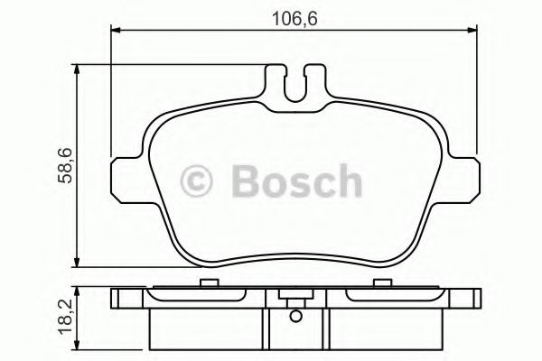 Тормозные колодки BOSCH 0986495348