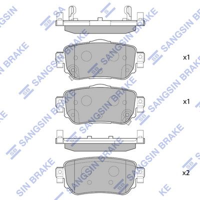 Колодки тормзад SANGSIN SP4140