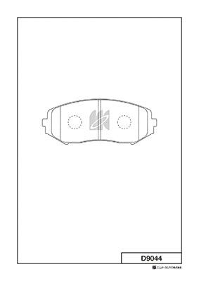 Колодки тормозные KASHIYAMA D9044